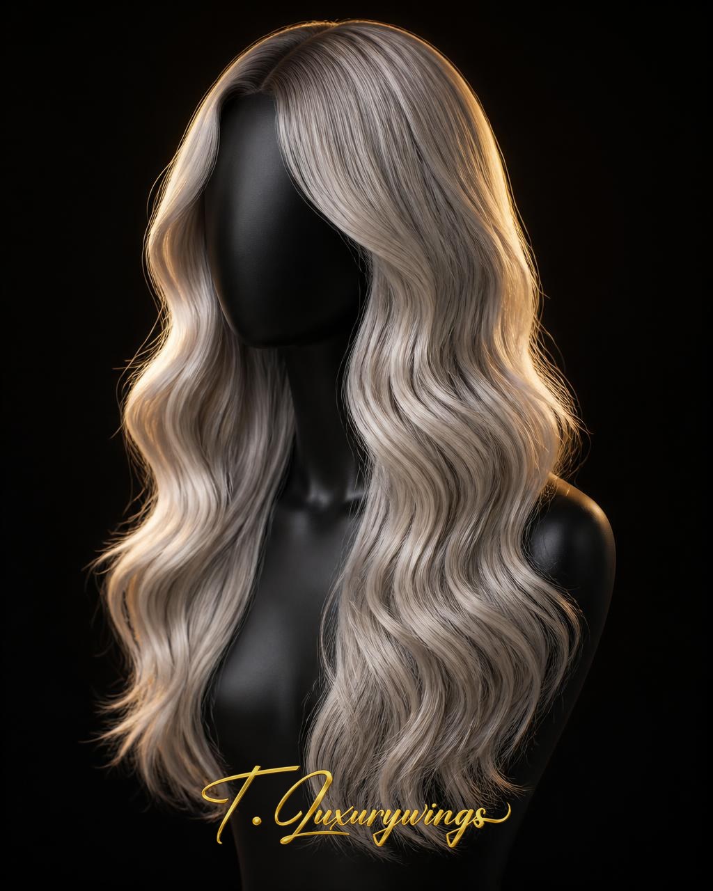 Platinum Mist Waves 24"